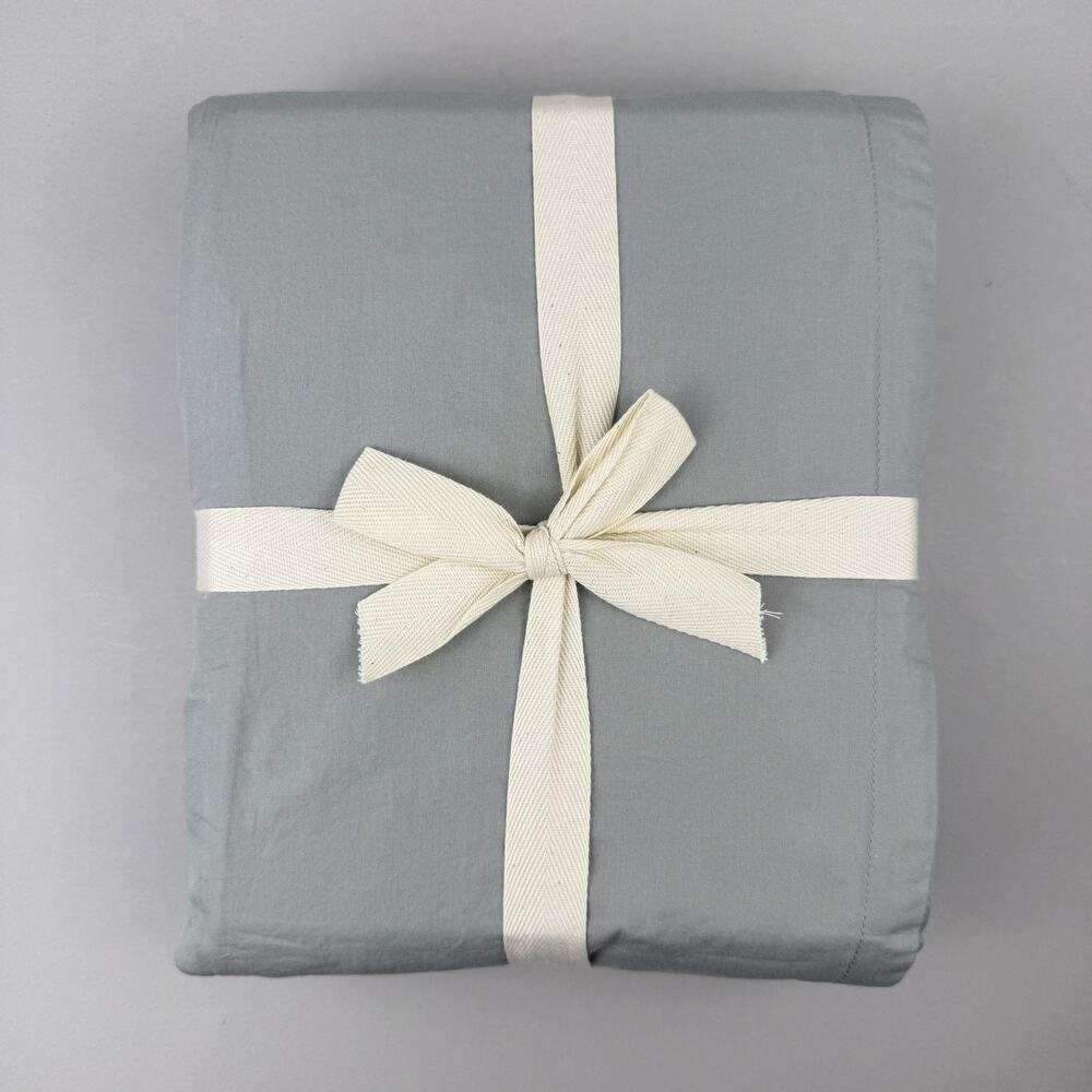 The Citizenry Stonewashed Organic Percale Duvet Cover King/Cal King Seaglass NEW